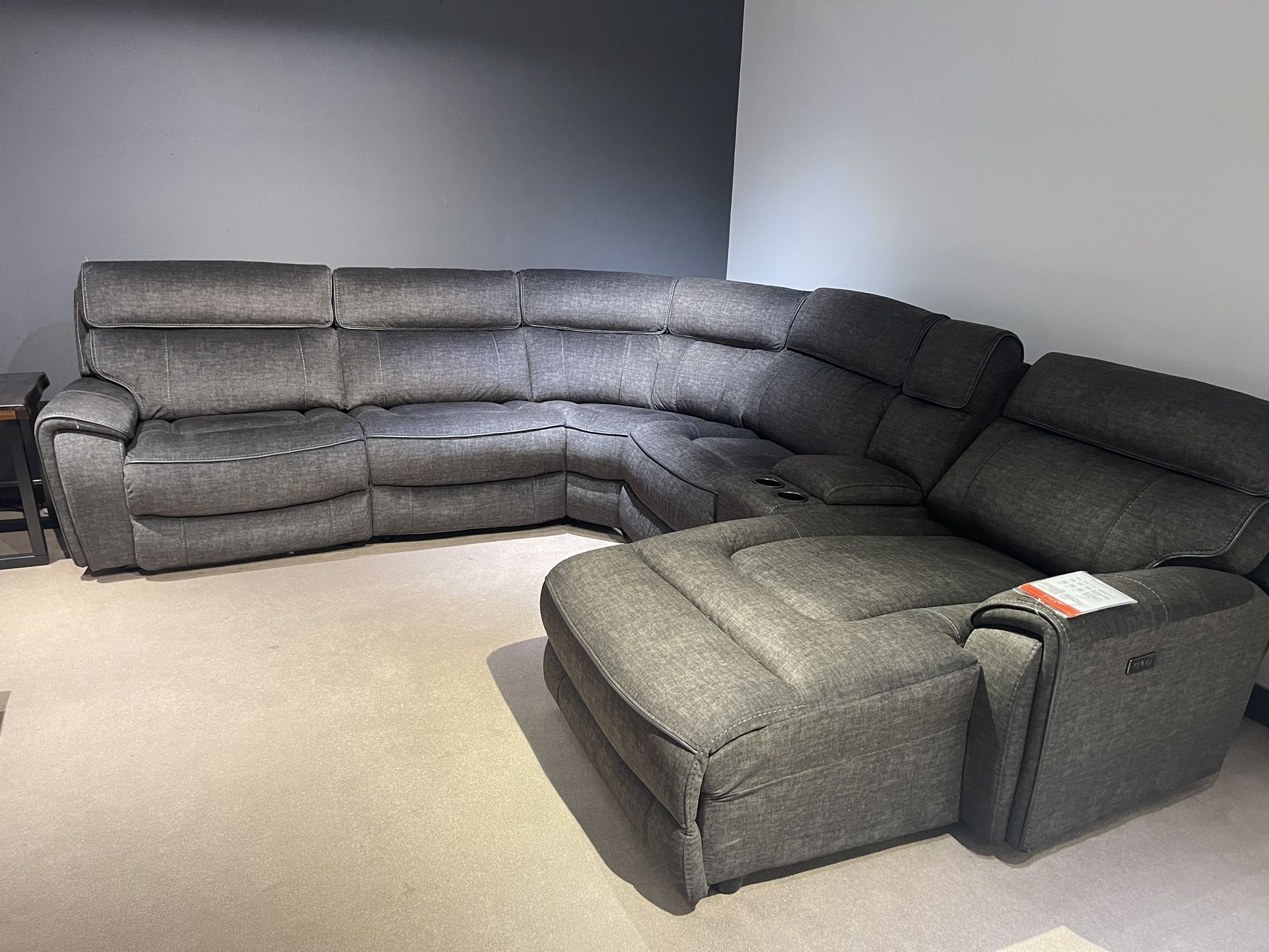 3 Recliners Sectional w/o The Chase