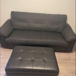 Genuine Leather Couch 