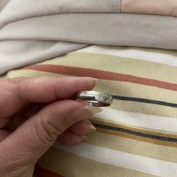 Real 925 Sterling Silver Wedding Band Size 10