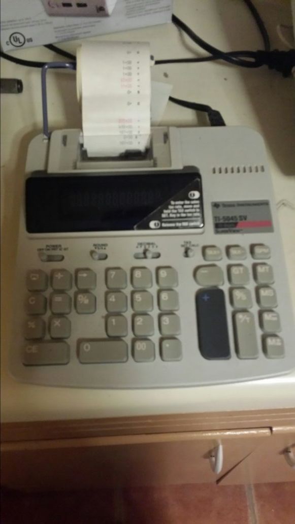 Texas instrument calculator TI-5045 SV