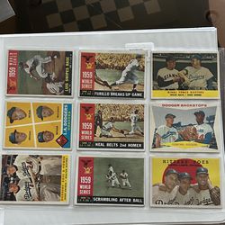 LA Dodgers vintage baseball cards