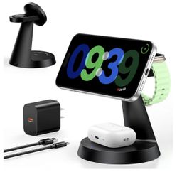 3 in 1 Charging Station for Apple Devices, 15W Fast Wireless Charger