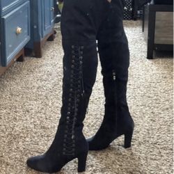 Fringe Over The Knee Boots