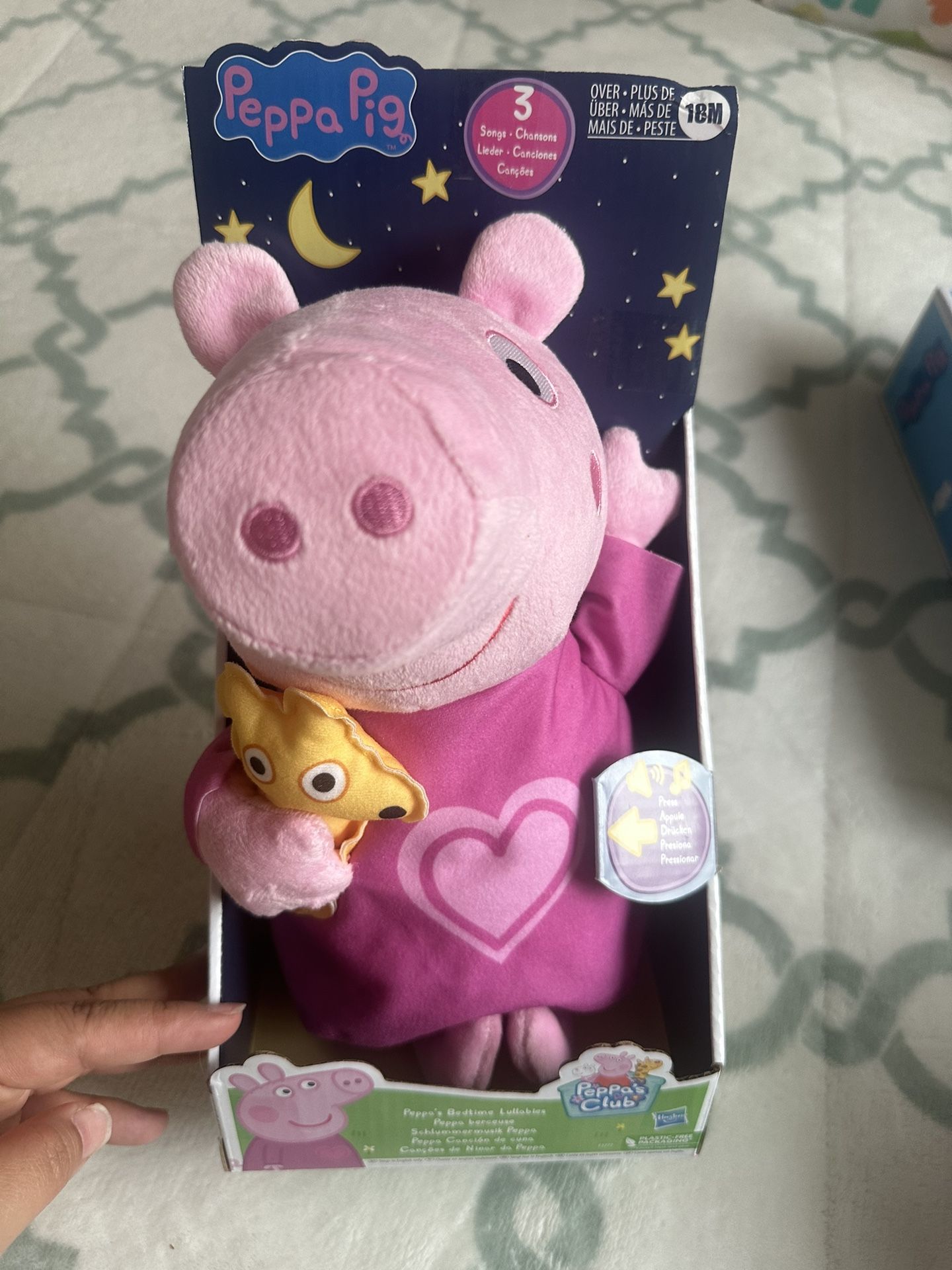 Peppa Pig Pink Stuffed Animal Plush toy New
