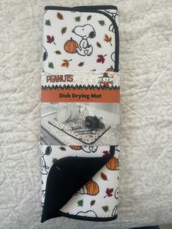 Snoopy "Fall Leaves" Dish Drying Mat