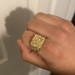 10k Gold Nugget Ring 
