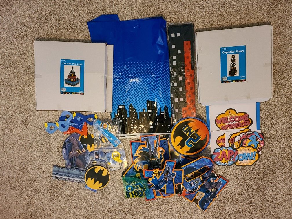 Batman Superhero Birthday Party Supplies