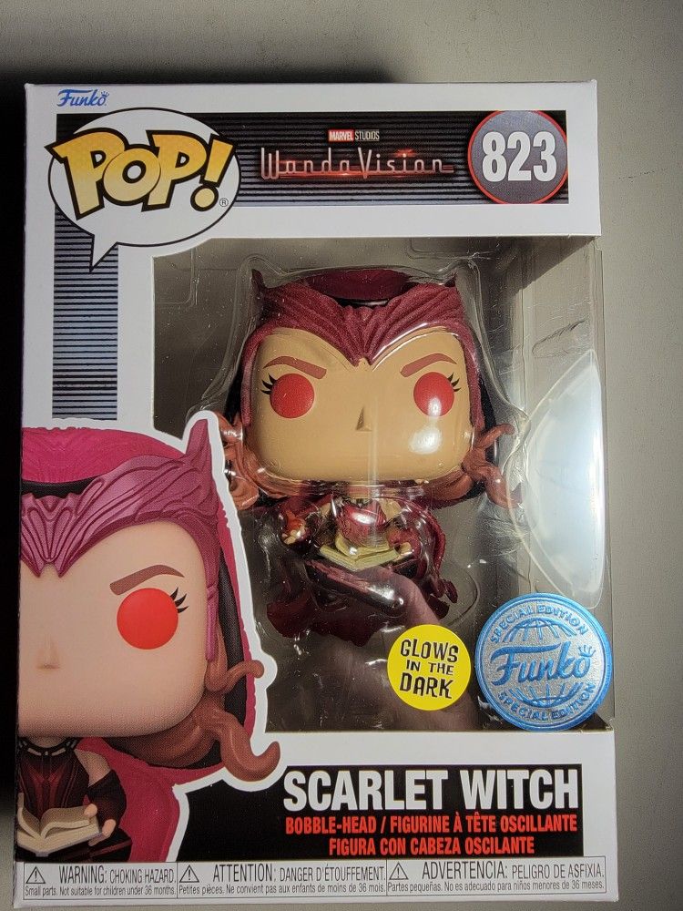 Funko Pop Marvel Wanda Vision Scarlet Witch GITD