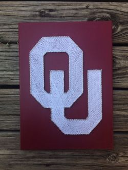 OU handmade string art