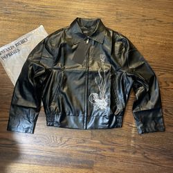 Enfants Riches Déprimés Leather Jacket Black