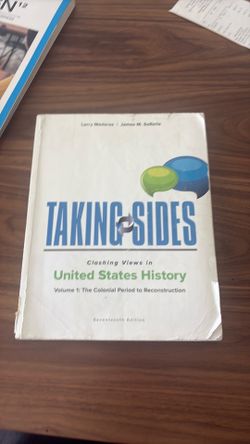 Taking Sides US history textbook