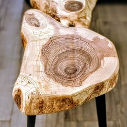 Sycamore Slab Table - Hand Crafted (Accent Table, End Table, Nightstand)