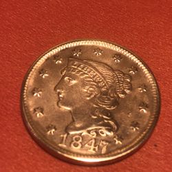 1847   Large Cent  Make  Offer 