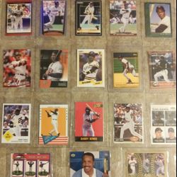 Vintage Barry Bonds Baseball Card Collection.