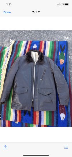 SCHOTT PERFECTO STEER JACKET SIZE 46 COLOR BROWN SIZE ARM PIT TO ART PIT 24 Inches And Length 31