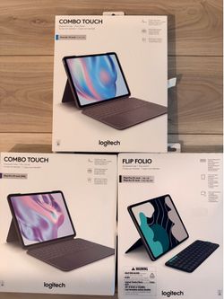 Assorted Logitech iPad keyboard cases prices in description