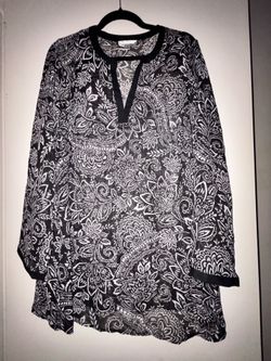 Croft & Barrow Sheer Top, Size M