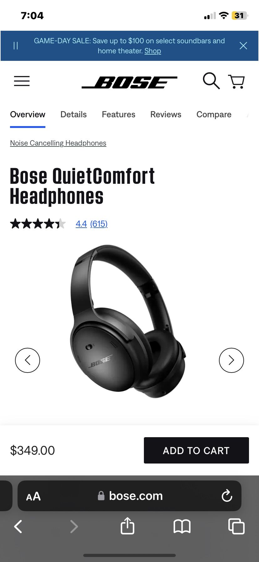 Bose QuietComfort Headphones