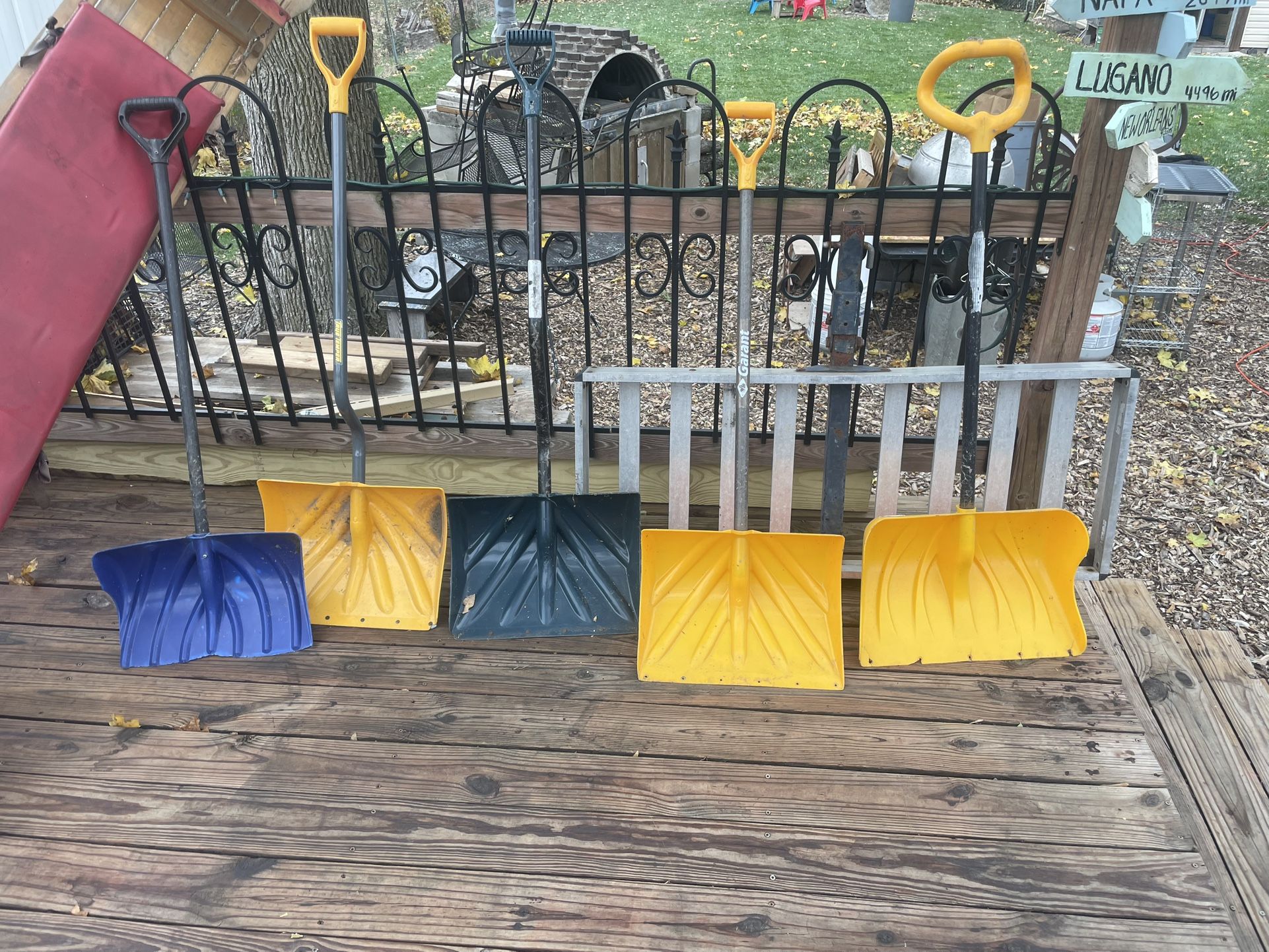 Snow Shovels , Plastic, 20 inch wide, $10 each