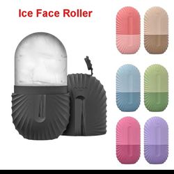 Silicone Ice Roller & Cube Set for Eye Puffiness and Facial Massage Pore Minimization Skin Care Tool