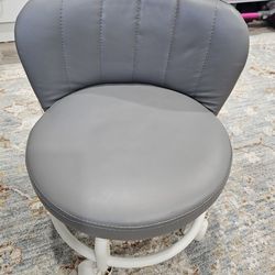 New, cushioned LOW stool/seat with wheels.  Read description