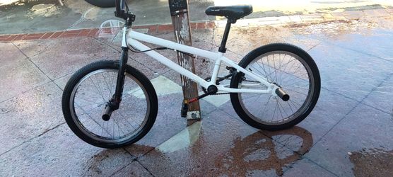 BMX Bike White Frame Black Fork
