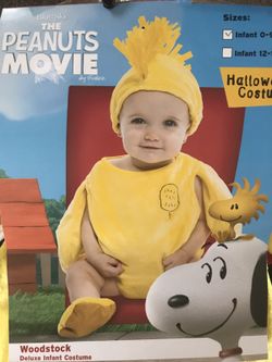 Infant Woodstock Halloween Costume from Peanuts. Size 0-9m. Brand New