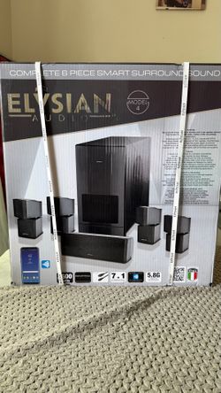 Elysian Audio Smart Series Model 4 6-Piece 7.1 Wireless 2600W Black