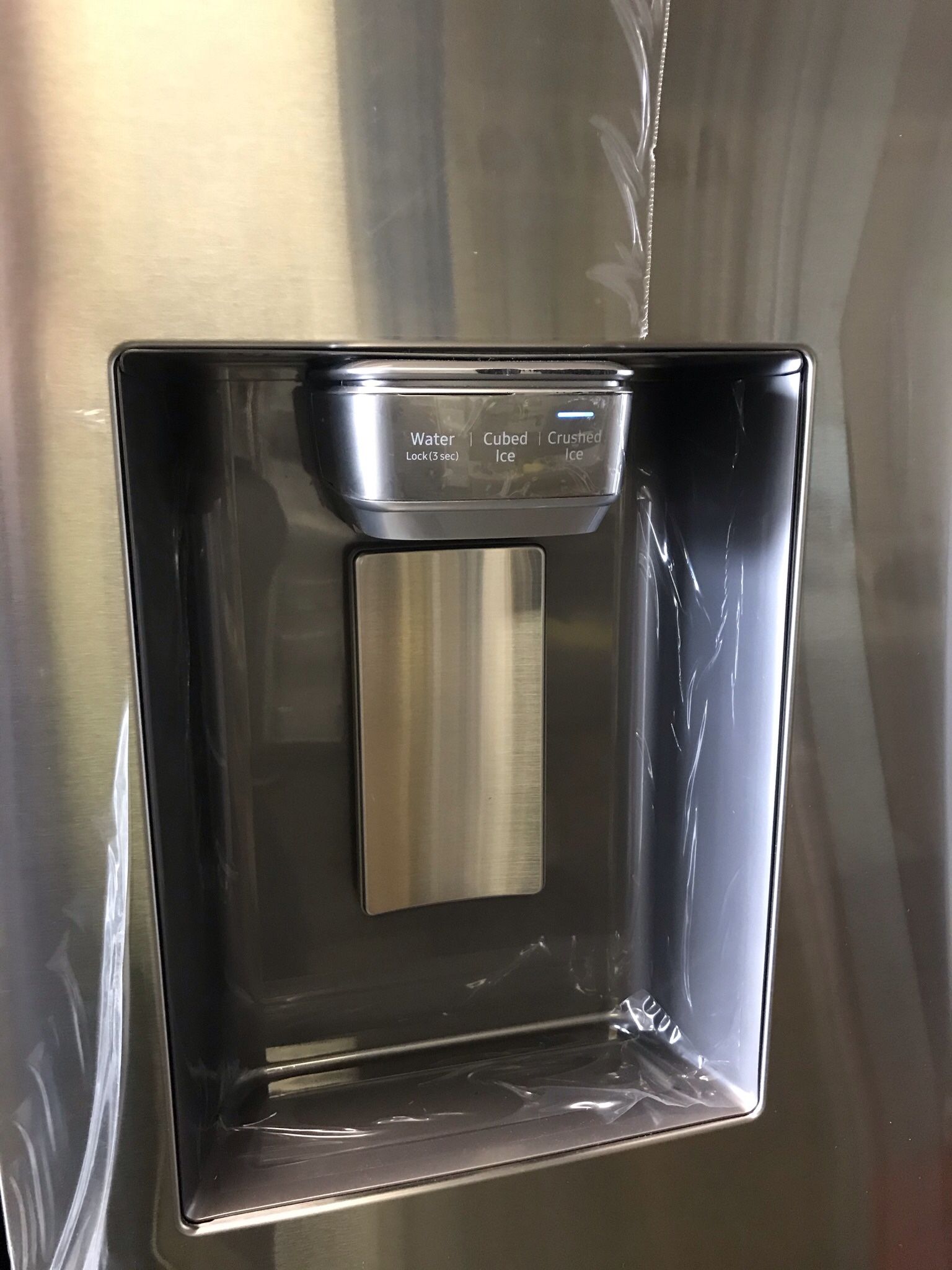 SAMSUNG FRENCH DOOR STAINLESS STEEL COUNTER DEEPTH REFRIGERATOR BRAND NEW OPEN BOX