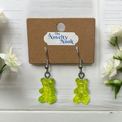 “Lime” Gummy Bear Earrings