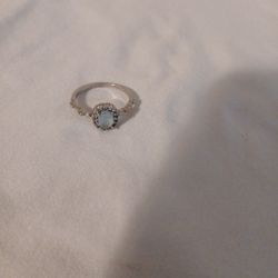 Light Blue Gem Ring