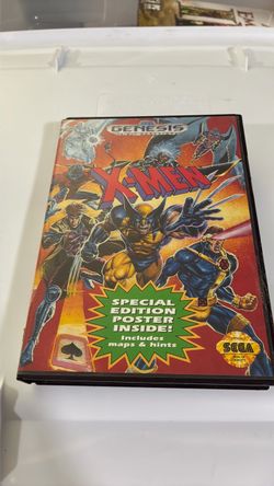 X-Men (Sega Genesis, 1993) CIB w/ Manual NO POSTER Tested And Working