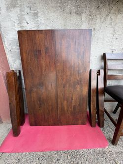 Old Cannery Counter Height Dining Table Set + 4 Chairs