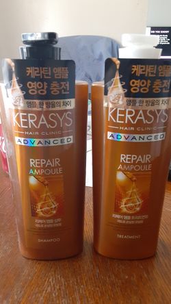 Kerasys repair ampoule shampoo and treatment