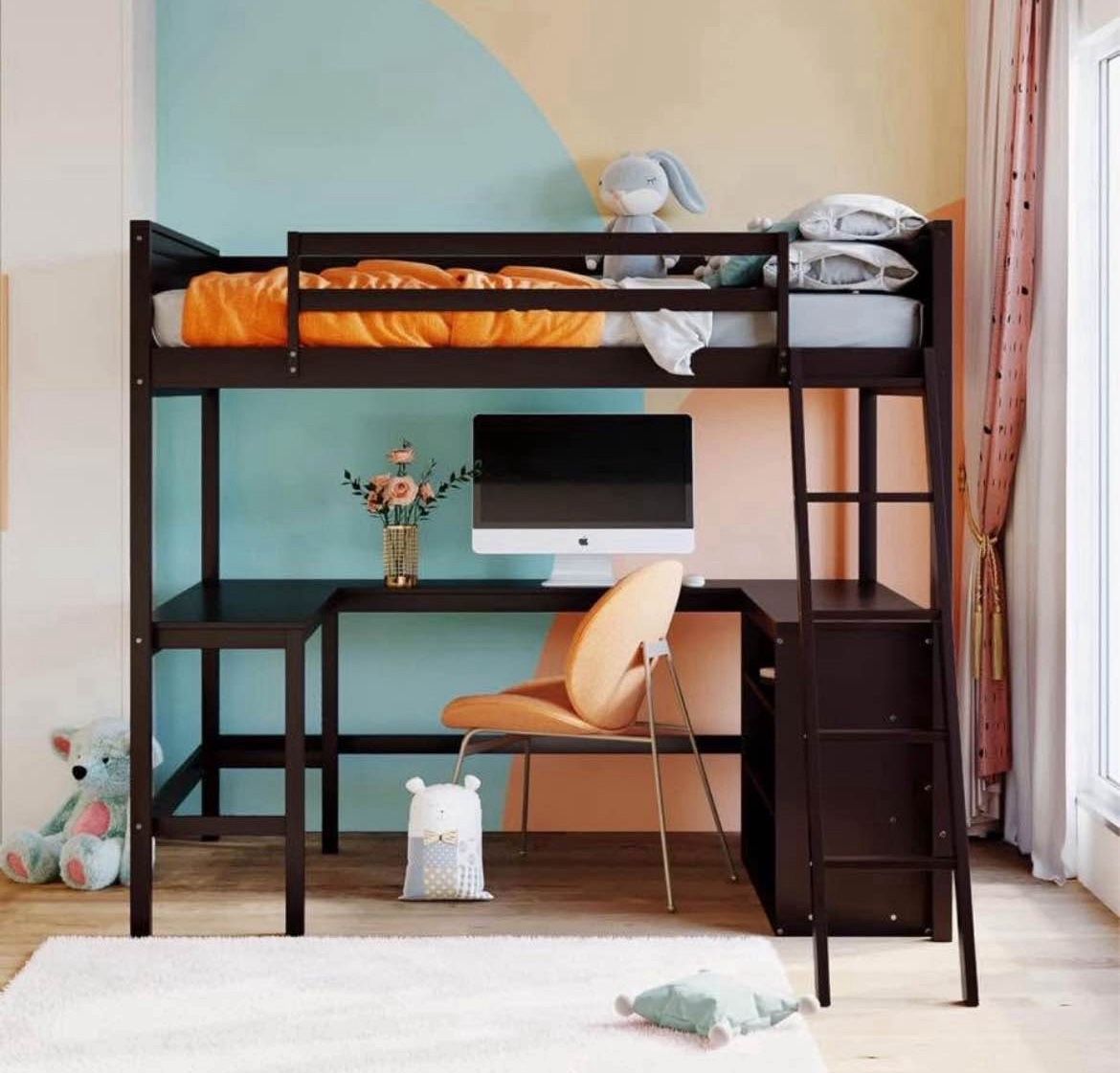 Loft Bed With Bookshelf