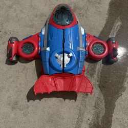Super Hero Adventures Playskool Heroes Marvel Spider-Man Jetquarters Toy Jet, Collectible Toys for Kids from 3 Years Old