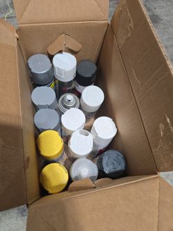 Free cans of spray paint new/used