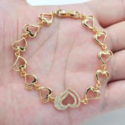 18k Gold Filled Bracelet Jewelry 7” 