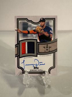 2026 Topps - Jeremy Pena #TFAP2-JP 3-Color Patch Autograph #1/10 🔥Bookend🔥