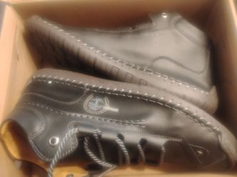 Men genuine warm leather Design shoes size 13