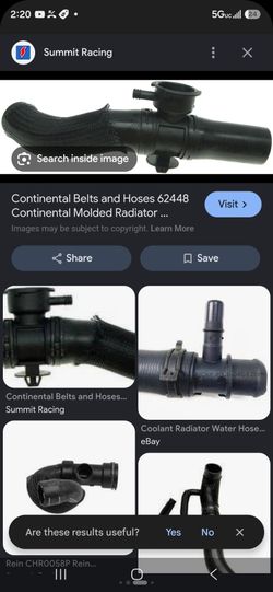 Hose for coolant with cap