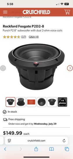 Rockford fosgate 8”