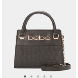 BeBe Small Black Satchel Purse