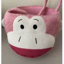 Easter Basket  Pink Sock Monkey