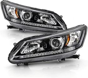 Headlights Headlamps 2013-2015 Honda Accord