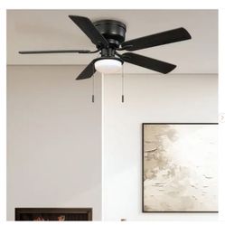 Hampton Bay Colton 52 in. Indoor Flat Bronze Low Profile Ceiling Fan - New