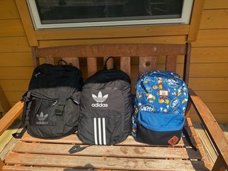 Lot of 3 Backpacks – Adidas x2 & Vans x Disney