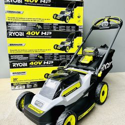 New Ryobi 40V HP Brushless 20 in. Cordless Electric Battery Walk Behind Self-Propelled Mower with 6.0 Ah Battery and Charger