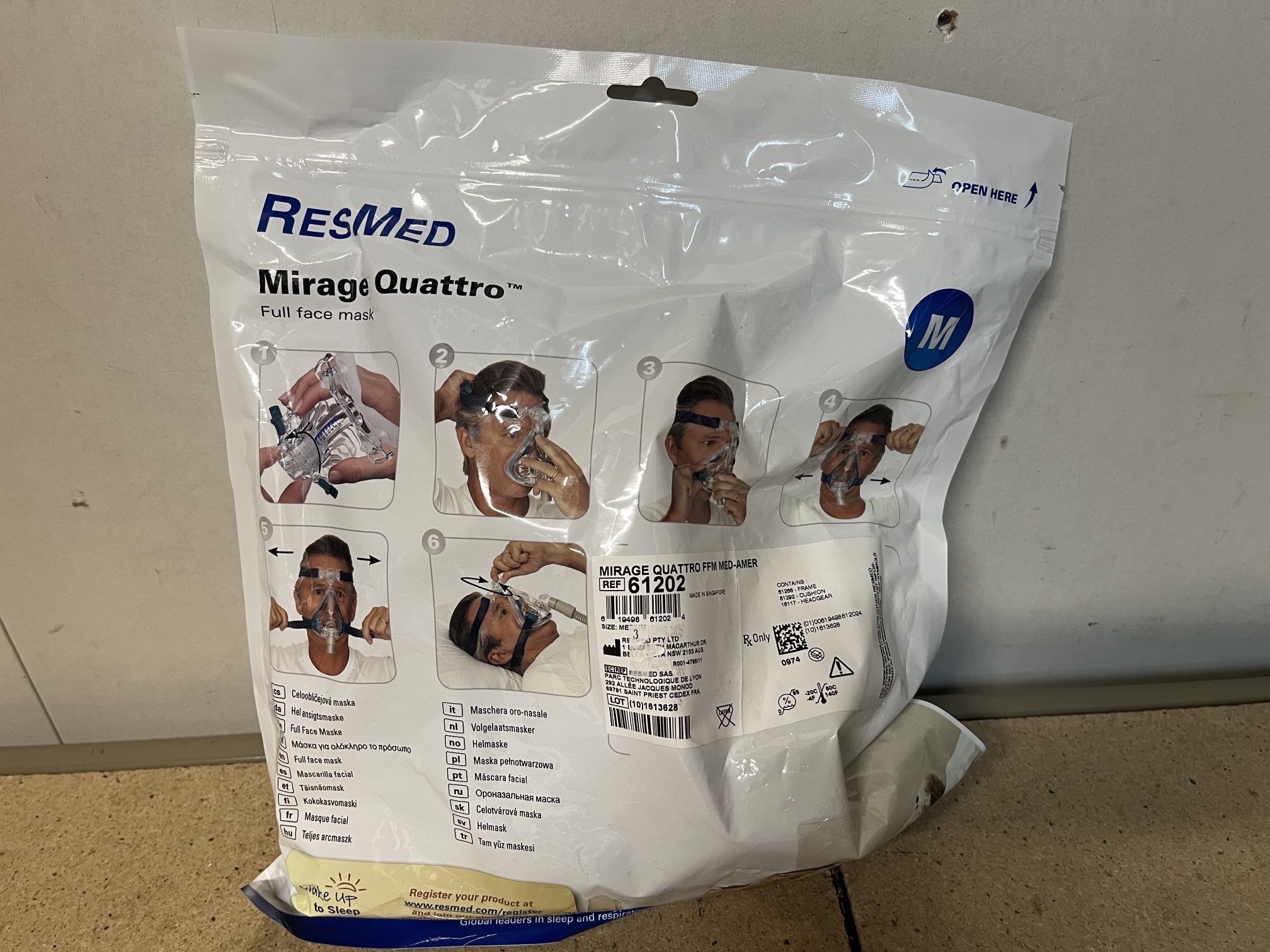 ResMed Mirage Quattro 61202 Full Face Mask - Medium