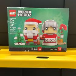 NIB Sealed Never Opened LEGO BrickHeadz # 40274 Mr. Claud’s And Mrs. Claus Holiday Christmas